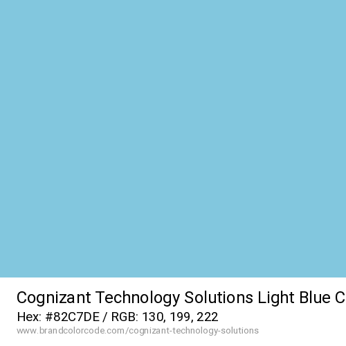 Cognizant Technology Solutions's Light Blue color solid image preview