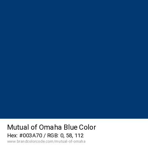 Mutual of Omaha's Blue color solid image preview