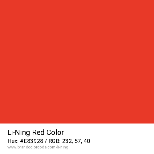 Li-Ning's Red color solid image preview