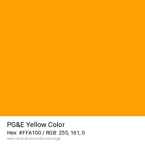 PG&E's Yellow color solid image preview