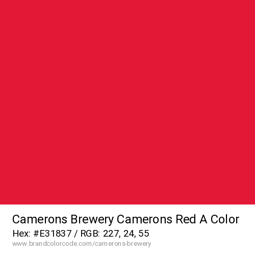 Camerons Brewery's Camerons Red A color solid image preview