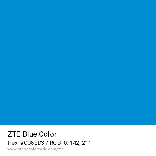ZTE's Blue color solid image preview