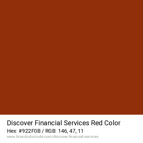 Discover Financial Services's Red color solid image preview