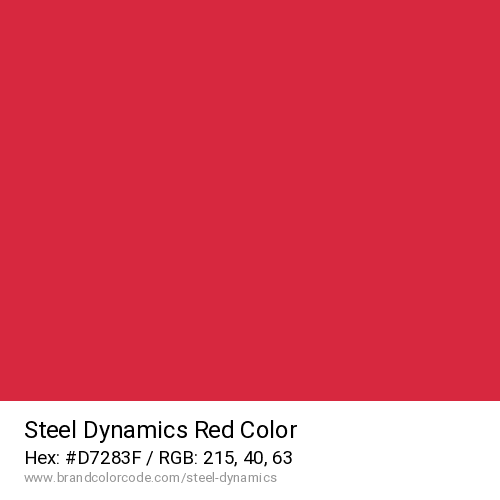 Steel Dynamics's Red color solid image preview
