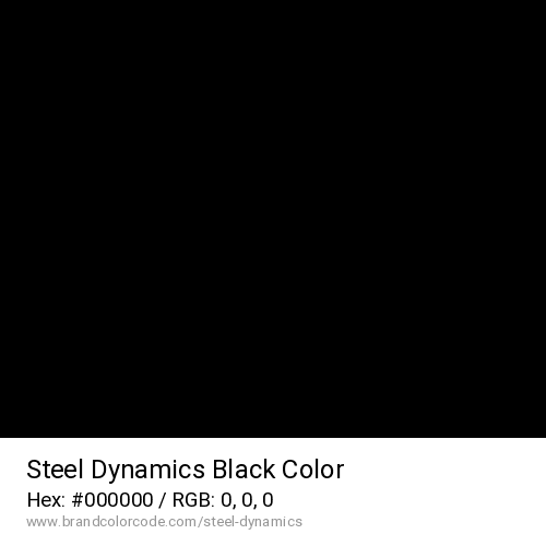 Steel Dynamics's Black color solid image preview