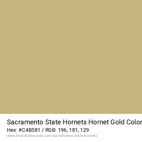 Sacramento State Hornets's Hornet Gold color solid image preview