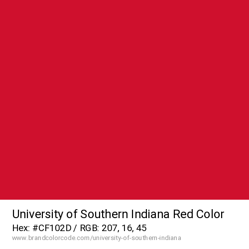University of Southern Indiana's Red color solid image preview