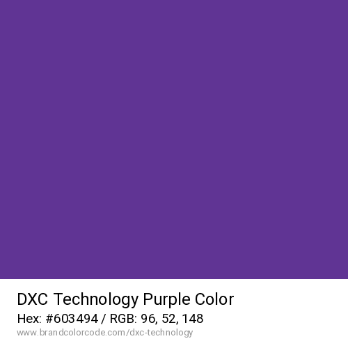 DXC Technology's Purple color solid image preview