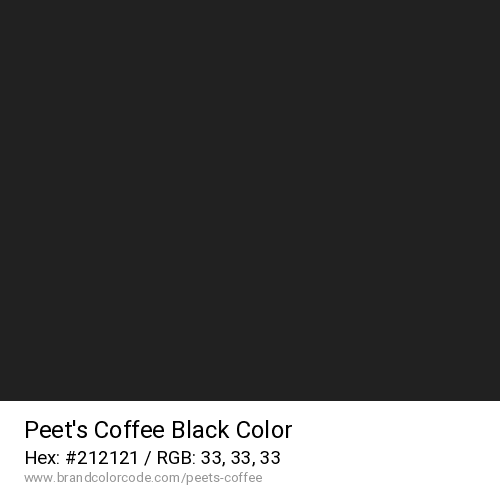 Peet’s Coffee's Black color solid image preview