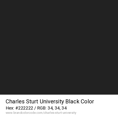 Charles Sturt University's Black color solid image preview