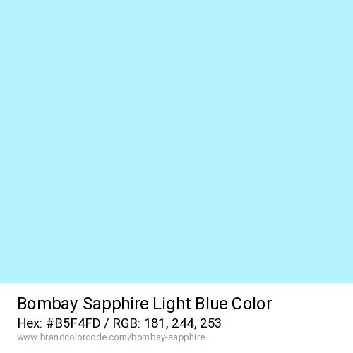 Bombay Sapphire's Light Blue color solid image preview