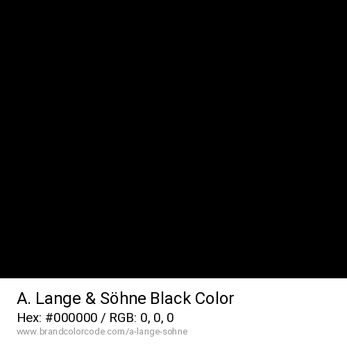 A. Lange & Söhne's Black color solid image preview