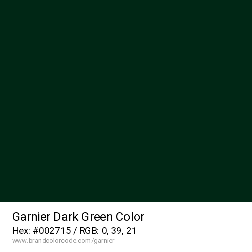 Garnier's Dark Green color solid image preview
