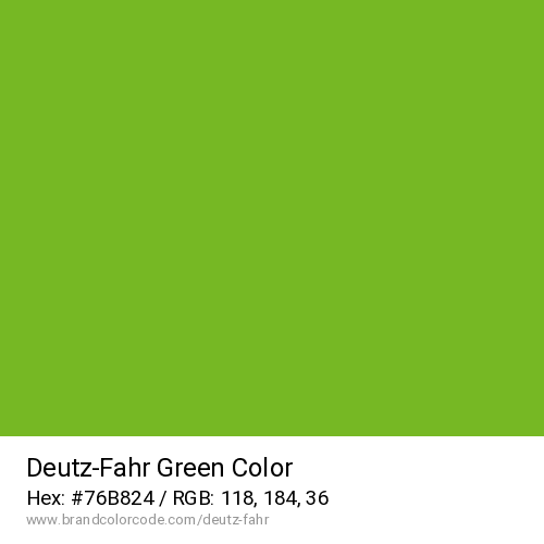 Deutz-Fahr's Green color solid image preview