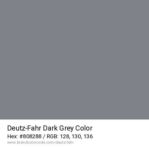 Deutz-Fahr's Dark Grey color solid image preview