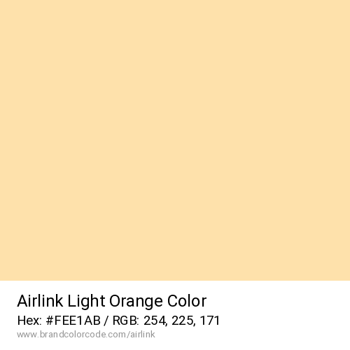 Airlink's Light Orange color solid image preview