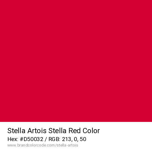 Stella Artois's Stella Red color solid image preview