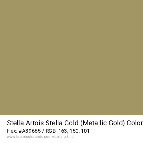 Stella Artois's Stella Gold (Metallic Gold) color solid image preview