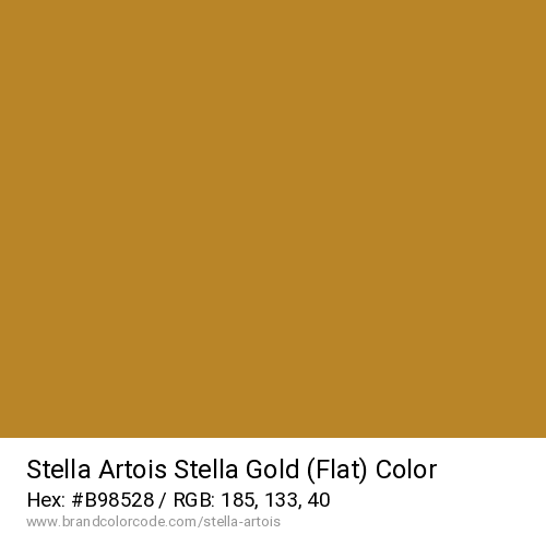 Stella Artois's Stella Gold (Flat) color solid image preview