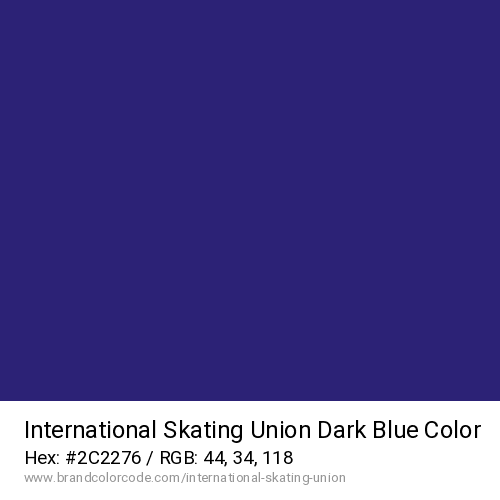 International Skating Union's Dark Blue color solid image preview