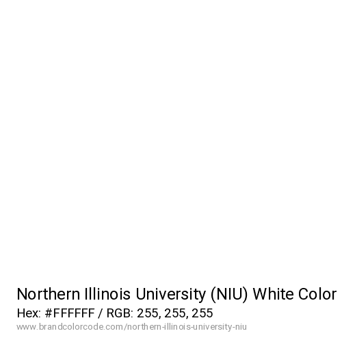 Northern Illinois University (NIU)'s White color solid image preview