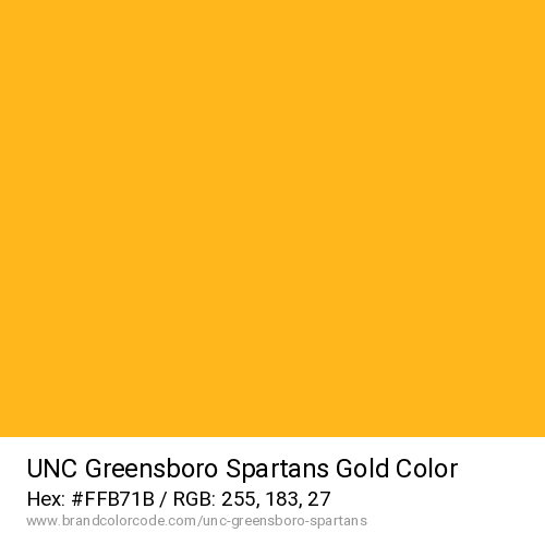 UNC Greensboro Spartans's Gold color solid image preview