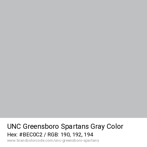 UNC Greensboro Spartans's Gray color solid image preview
