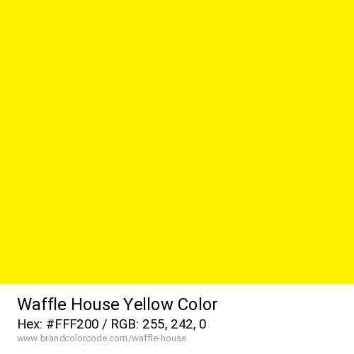Waffle House's Yellow color solid image preview