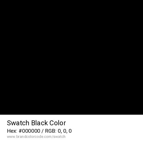 Swatch's Black color solid image preview