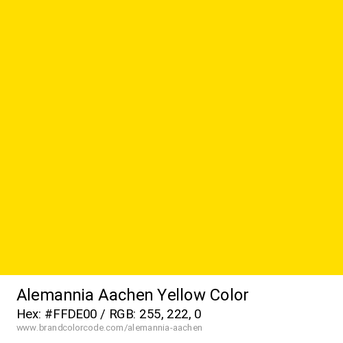 Alemannia Aachen's Yellow color solid image preview