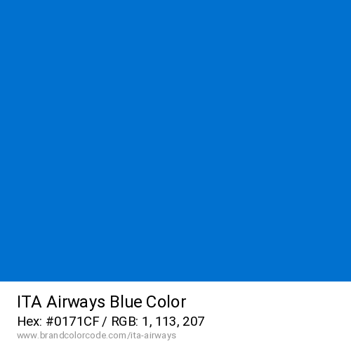 ITA Airways's Blue color solid image preview