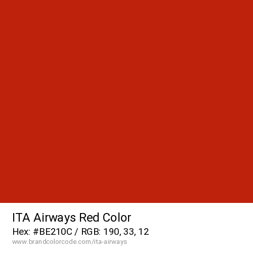 ITA Airways's Red color solid image preview