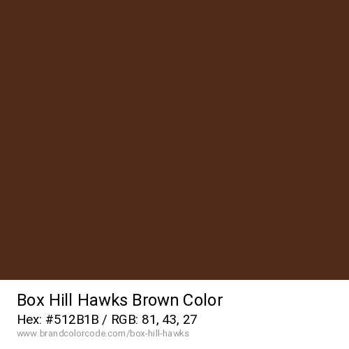 Box Hill Hawks's Brown color solid image preview