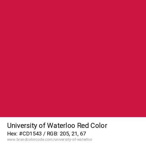 University of Waterloo's Red color solid image preview