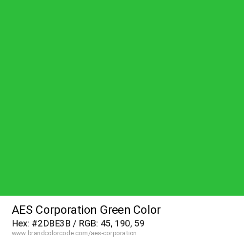 AES Corporation's Green color solid image preview