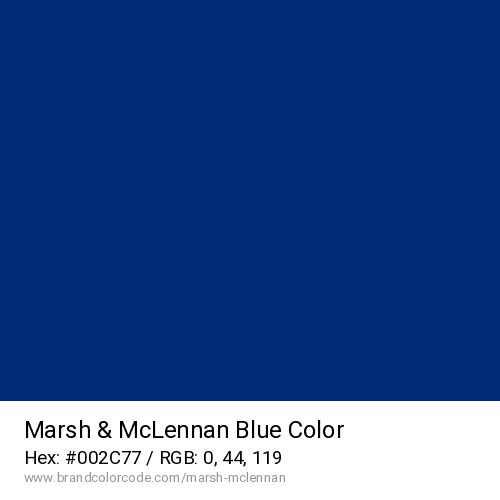 Marsh & McLennan's Blue color solid image preview
