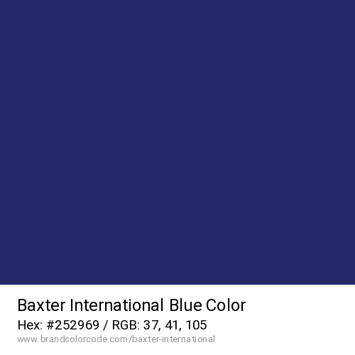 Baxter International's Blue color solid image preview