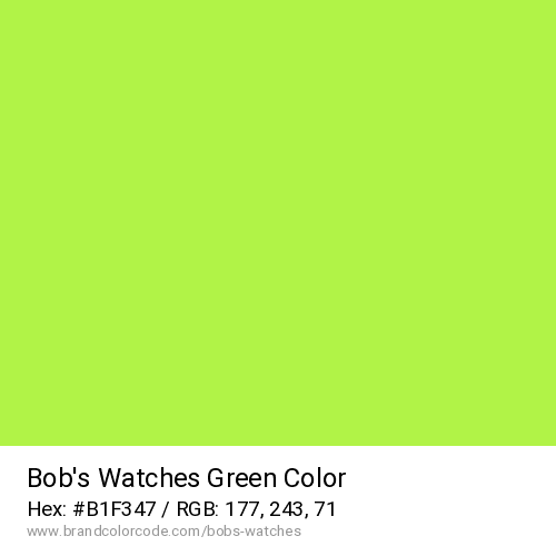 Bob’s Watches's Green color solid image preview