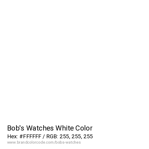 Bob’s Watches's White color solid image preview