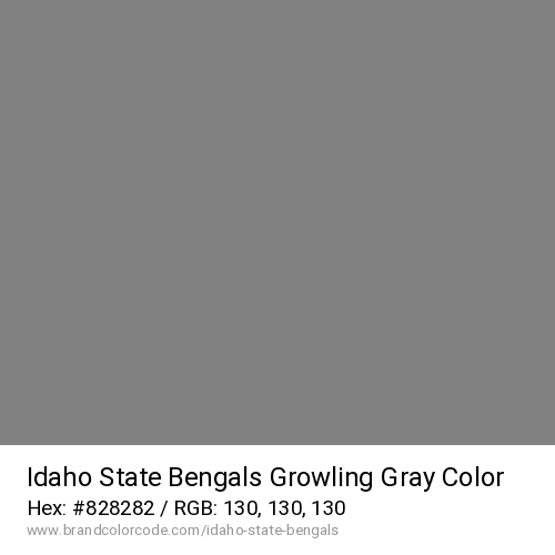 Idaho State Bengals's Growling Gray color solid image preview