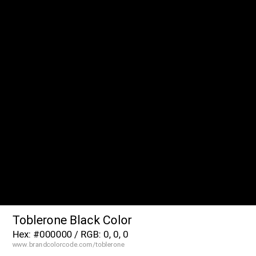 Toblerone's Black color solid image preview