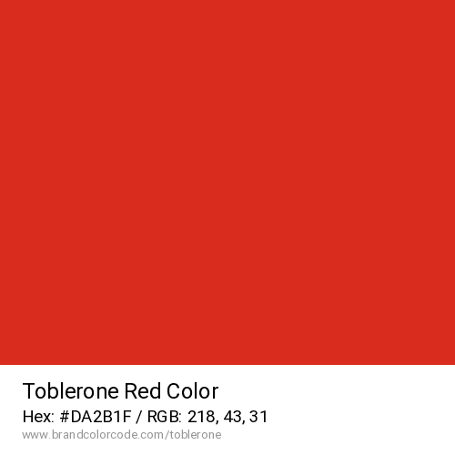 Toblerone's Red color solid image preview