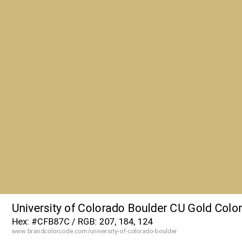 University of Colorado Boulder's CU Gold color solid image preview