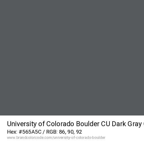 University of Colorado Boulder's CU Dark Gray color solid image preview