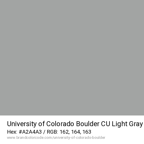 University of Colorado Boulder's CU Light Gray color solid image preview