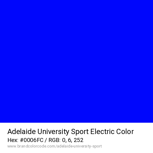 Adelaide University Sport's Electric color solid image preview