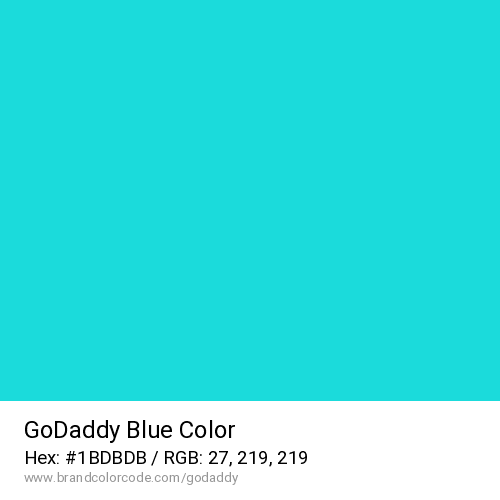 GoDaddy's Blue color solid image preview