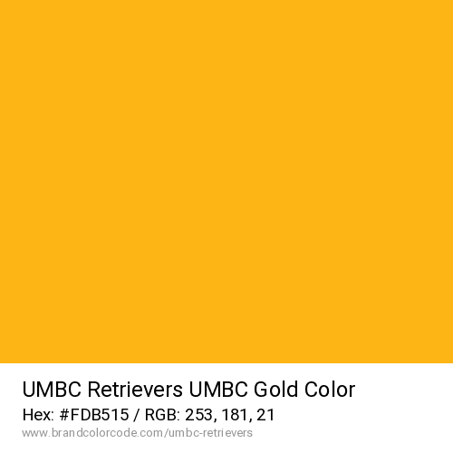 UMBC Retrievers's UMBC Gold color solid image preview