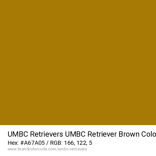 UMBC Retrievers's UMBC Retriever Brown color solid image preview