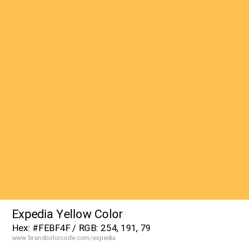 Expedia's Yellow color solid image preview